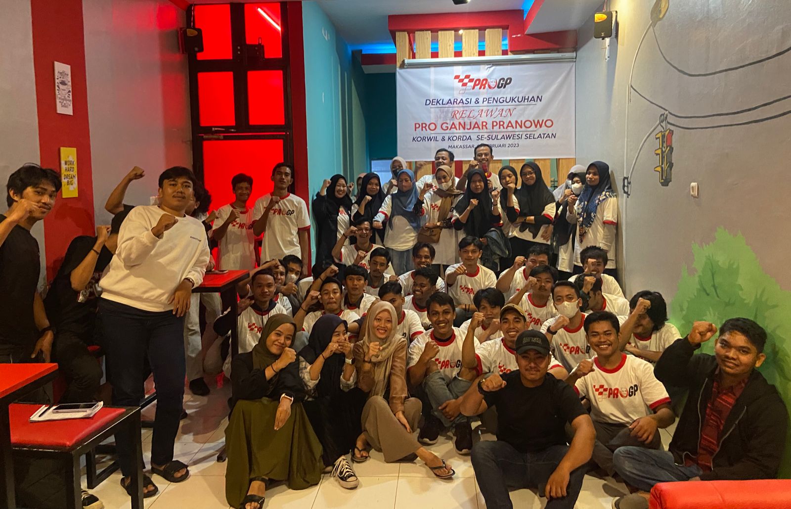 Pengukuhan Korwil dan 24 Korda Relawan ProGP se-Provinsi Sulawesi Selatan (Sulsel), di Makassar, Kamis (2/2).