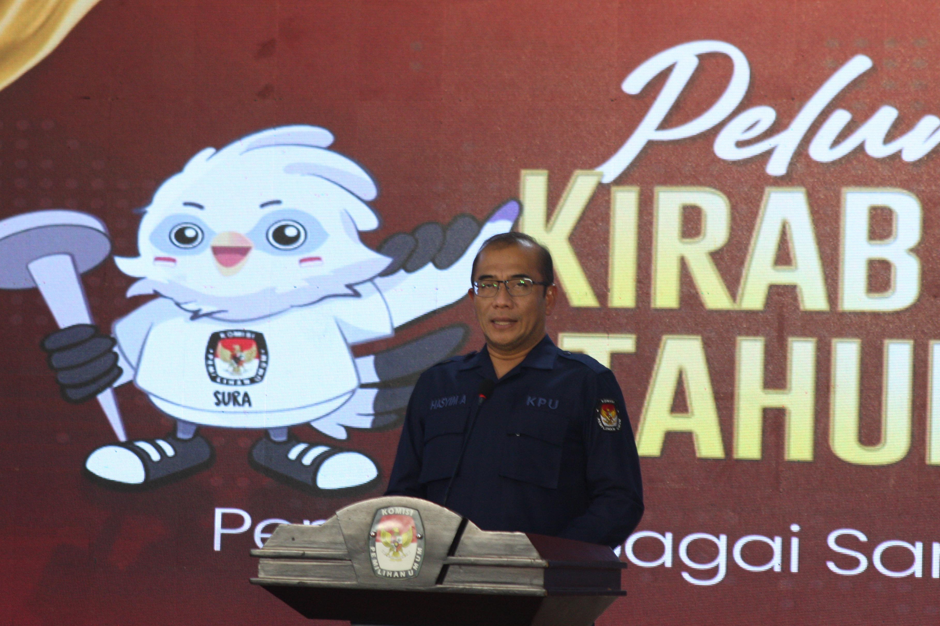 Ketua komisi Pemilihan Umum (KPU) Hasyim Asy'ari 