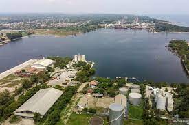 Foto udara hamparan zona Kawasan Ekonomi Khusus (KEK) Arun, Aceh