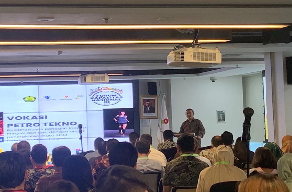 Lokakarya Strategi Rantai Suplai Hulu Migas dan Pemaparan Program Kapasitas Nasional 2023, di Jakarta.