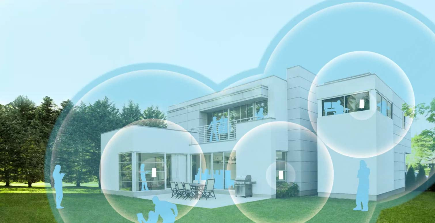 Teknologi Whole Home Mesh Wi-Fi dapat memberikan koneksi yang lebih stabil untuk jumlah perangkat yang banyak.