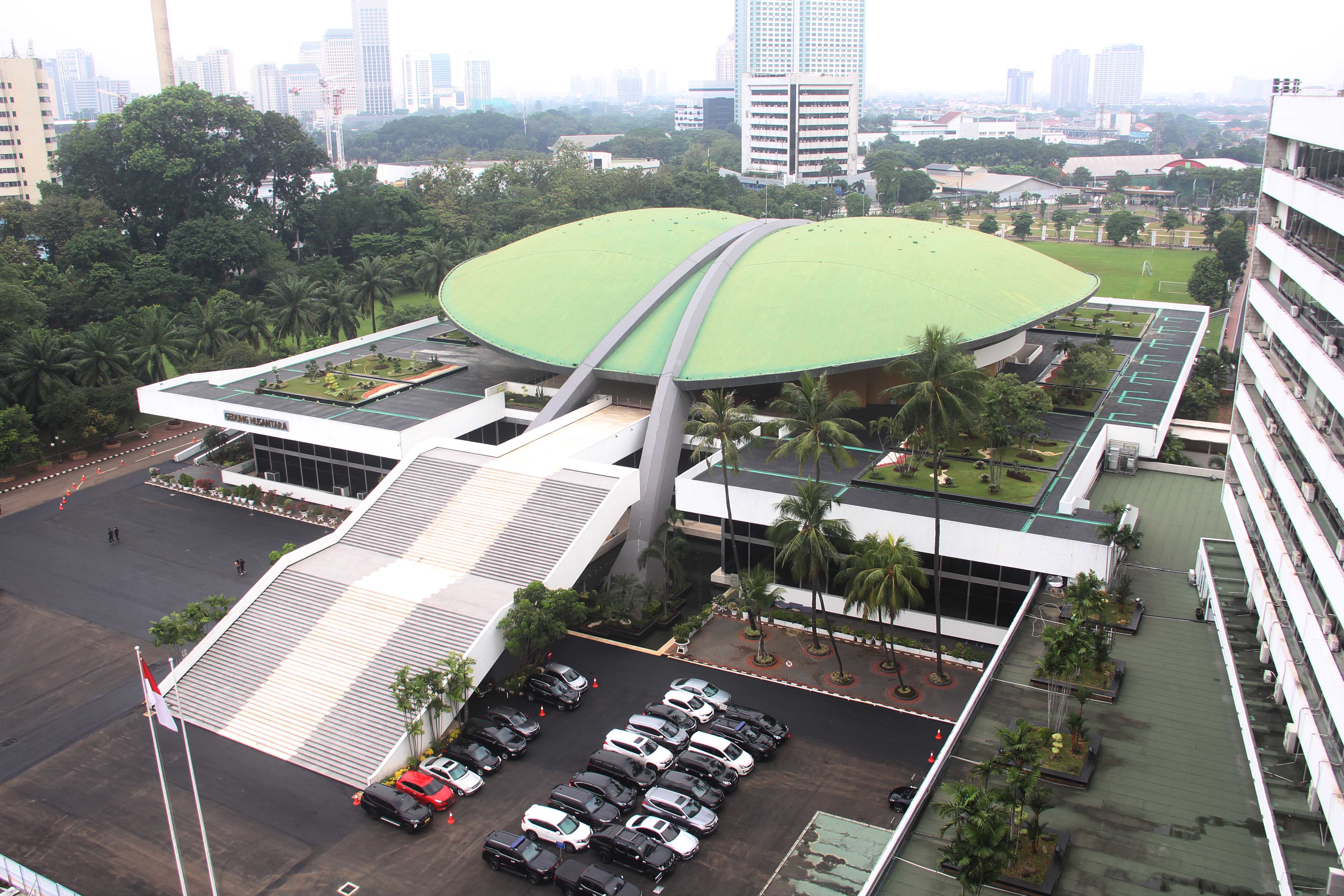 Gedung Nusantara DPR RI, kompleks parlemen, Senayan, Jakarta.