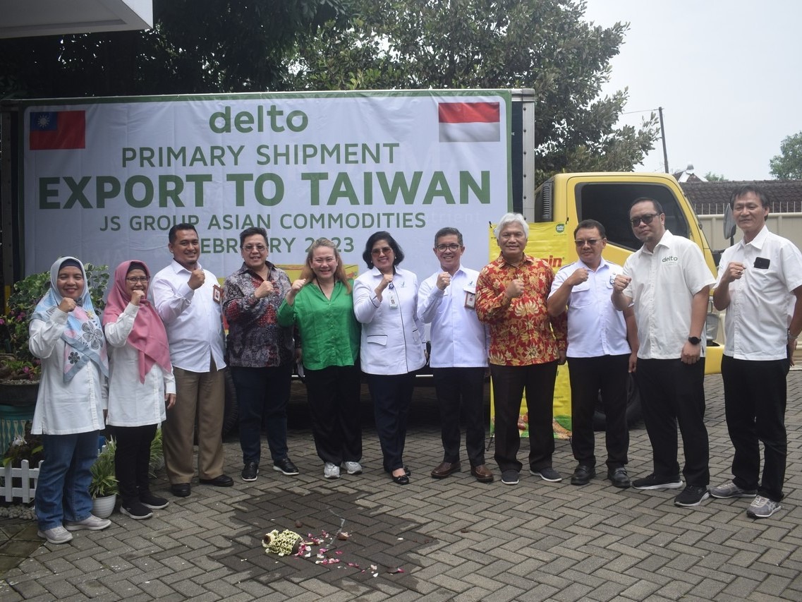 PT Deltomed Laboratories mengekspor produk unggulannya, Antangin JRG Syrup, ke Taiwan. 