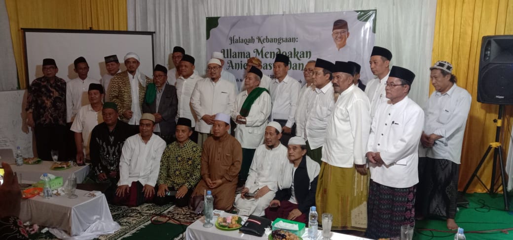 Acara 'Halaqah Kebangsaan: Ulama Mendoakan Anies Baswedan' di Sragen, Jawa Tengah, Sabtu (25/2/2023)