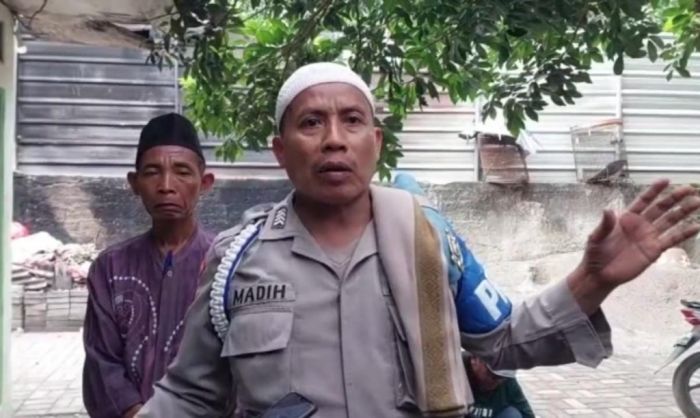 Bripka Madih yang mengaku diperas koleganya sesama Polisi di Mapolda Jaya