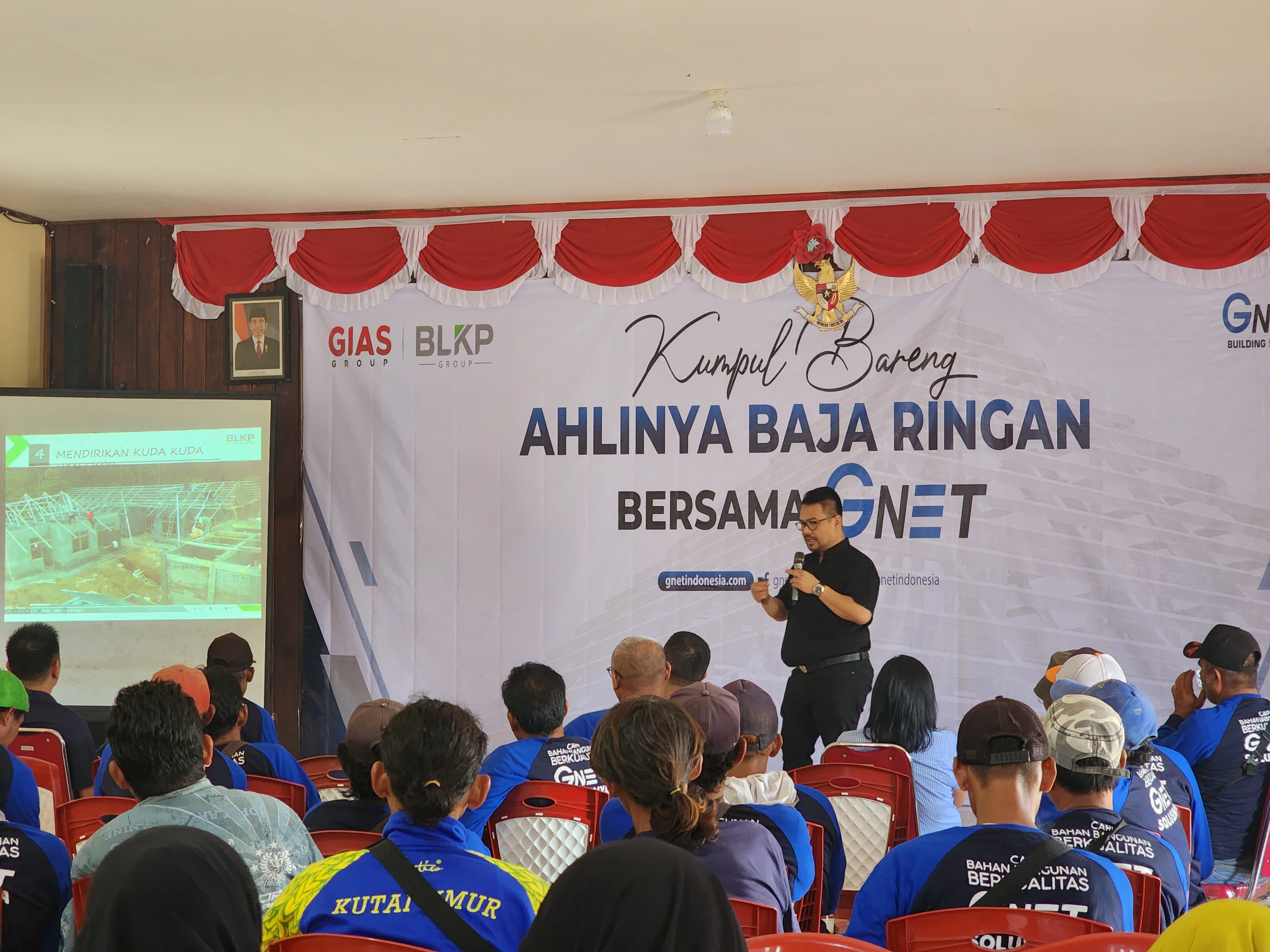 Edukasi soal baja ringan untuk aplikator bangunan