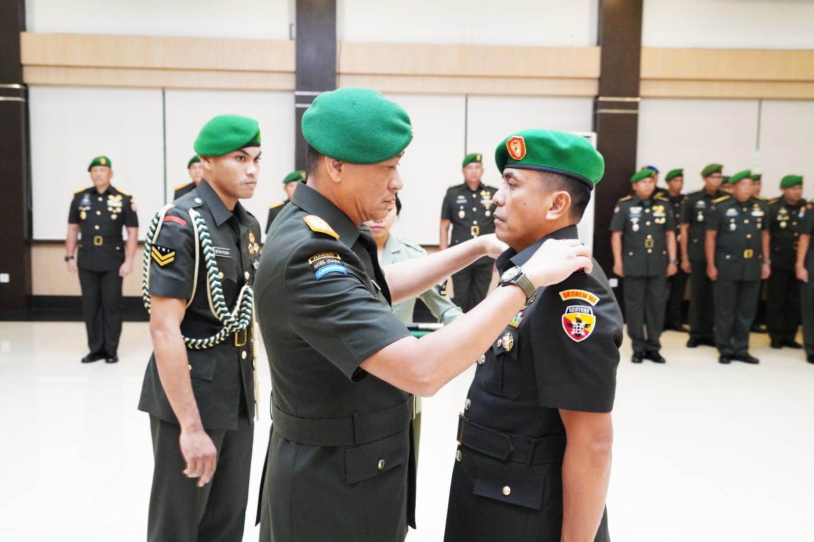 Kolonel Inf Fabriel Buyung Sikumbang resmi menjabat Danrem 161 Wira Saksi Kupang, Nusa Tenggara Timur, Rabu (1/2/2023(