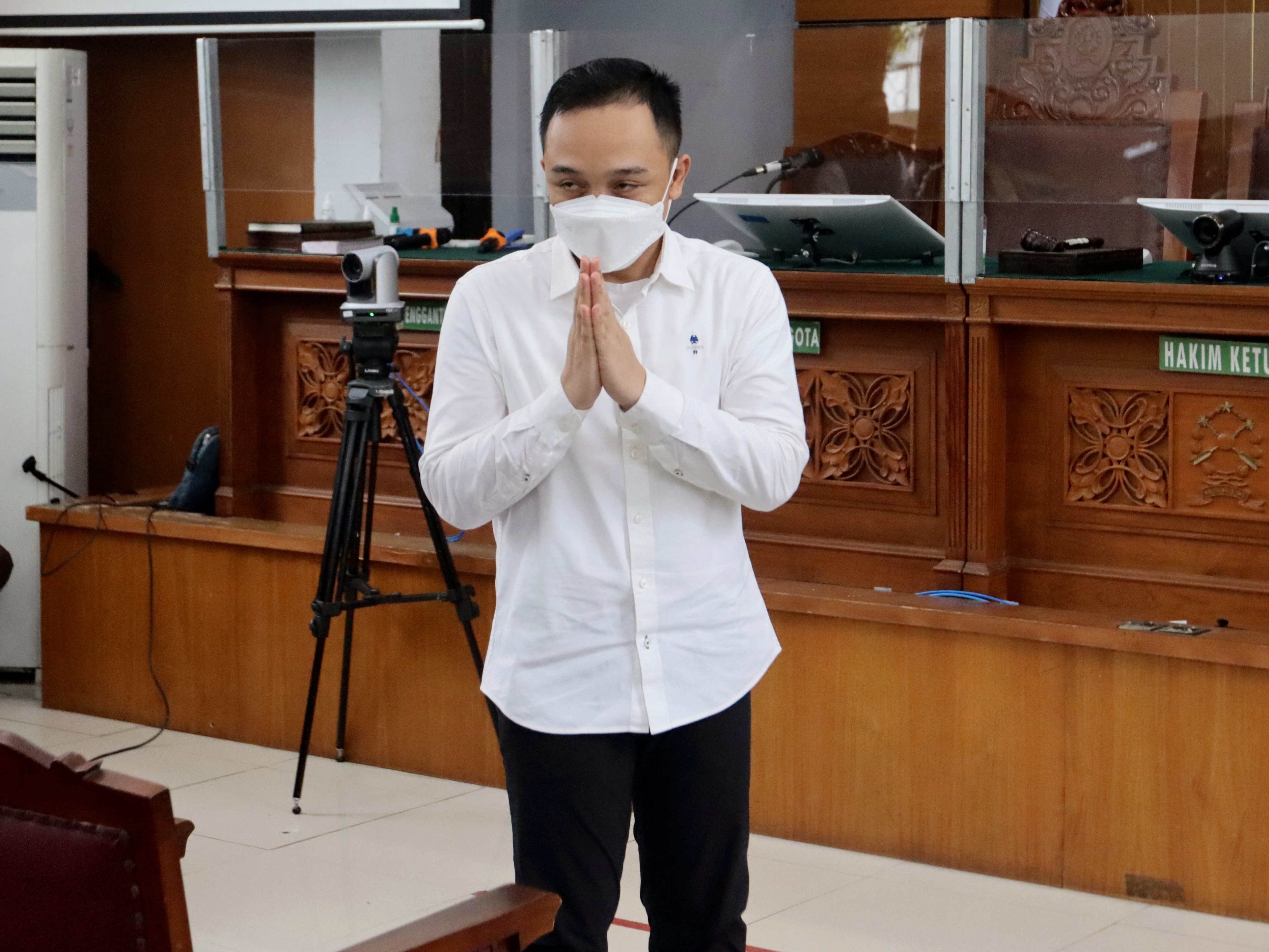 Terdakwa Ricky Rizal Wibowo alias Bripka RR menjalani sidang vonis dalam kasus pembunuhan Brigadir Yosua Hutabarat.