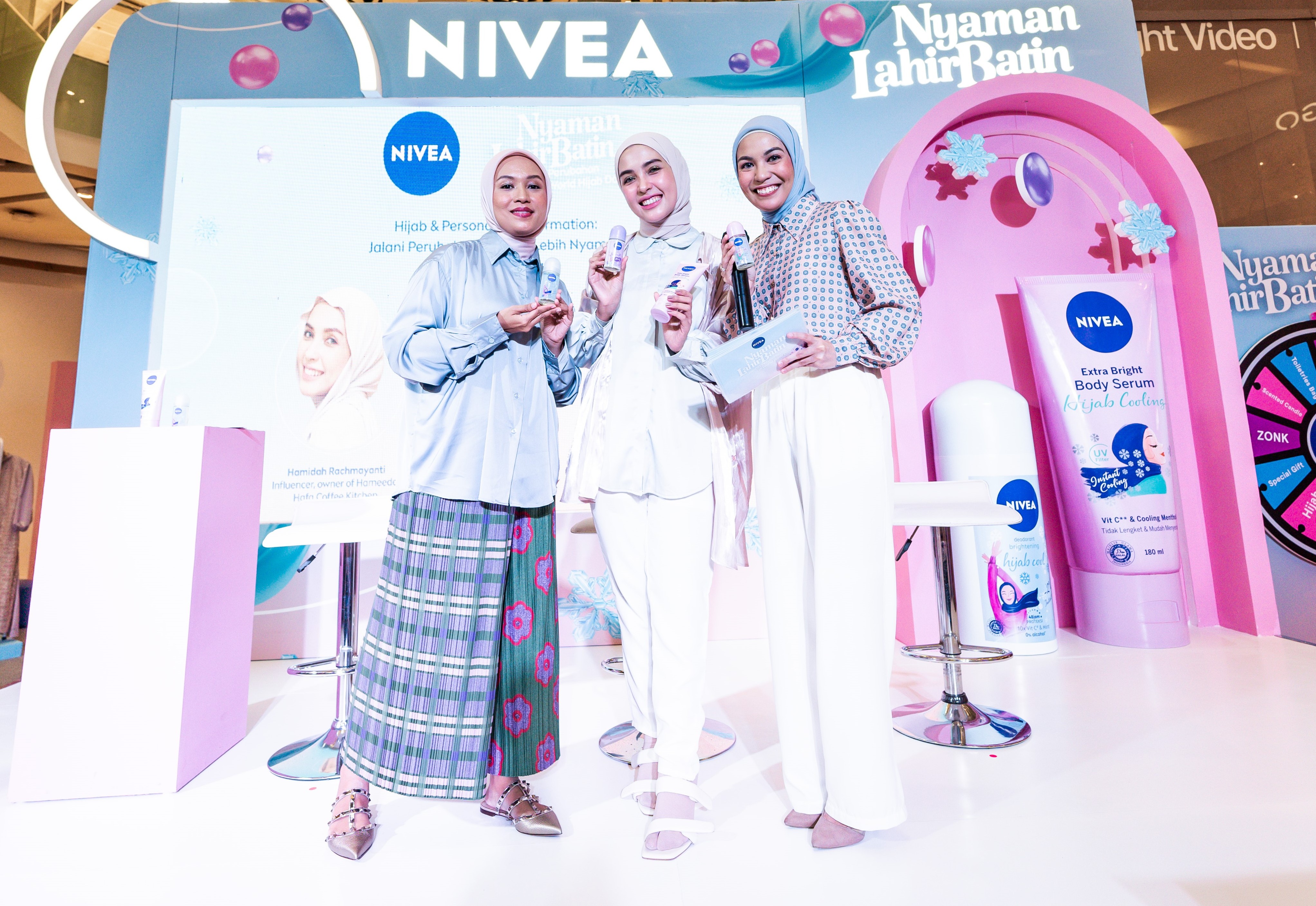 Peringati World Hijab Month 2023, Nivea menghadirkan Reality Play Room yang digelar di Jakarta, baru-baru ini. 