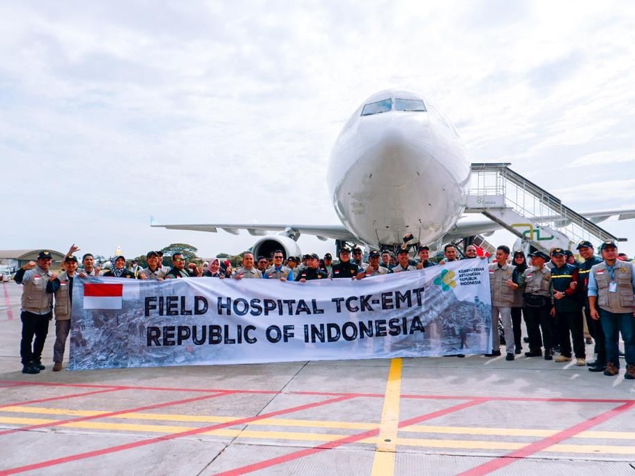 Penerbangan tersebut diberangkatkan dari Bandara Halim Perdanakusuma, Jakarta, menuju Bandara Internasional Adana Sakirpasa, Turki.
