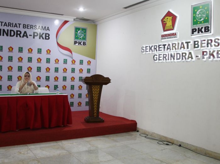 Sekretariat Bersama Gerindra-PKB di Jalan Ki Mangunsarkoro Nomor 1, Menteng, Jakarta