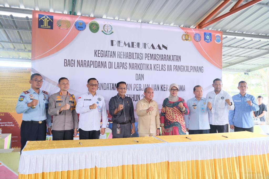 Pembukaan Rehabilitasi WBP Narkoba di Lapas Narkotika Pangkalpinang