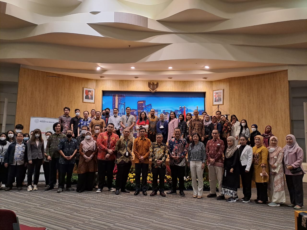 Konferensi Mobilizing Global Collaborations To Deliver Climate Change Actions di Kampus Universitas Prasetiya Mulya, Serpong, Selasa (14/2).