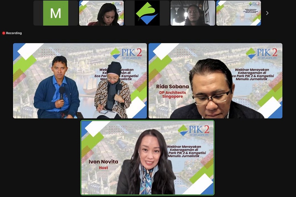 Webinar dengan tema 'Merayakan Keberagaman di EcoPark PIK 2'.