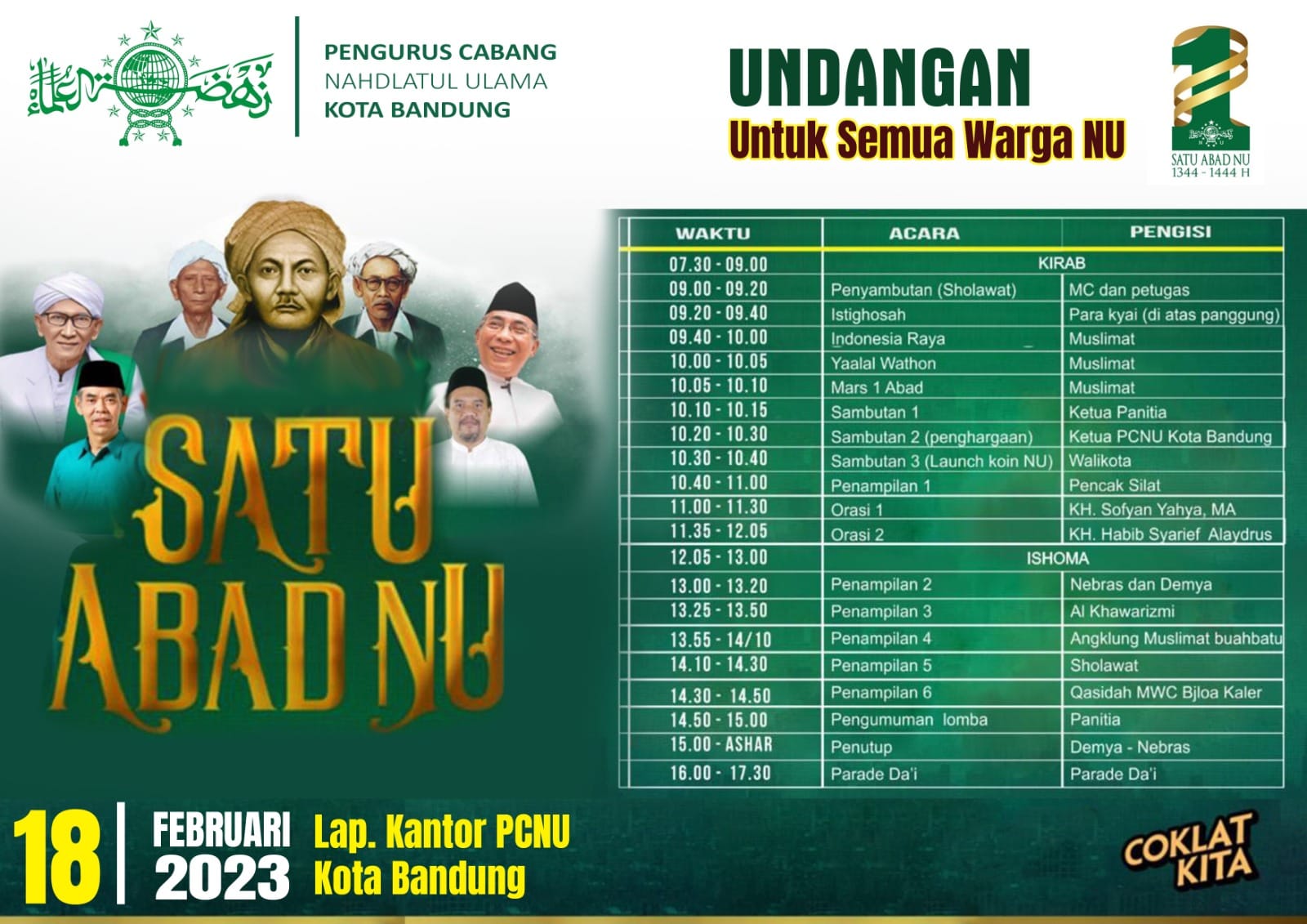 Peringatan Satu Abad NU di Kota Bandung