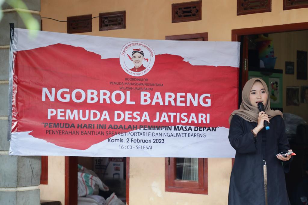 Komunitas Pemuda Mahasiswa Nusantara (PMN) bersama Karang Taruna Desa Jatisari menggelar diskusi publik dengan tajuk Ngobrol Bareng Pemuda 