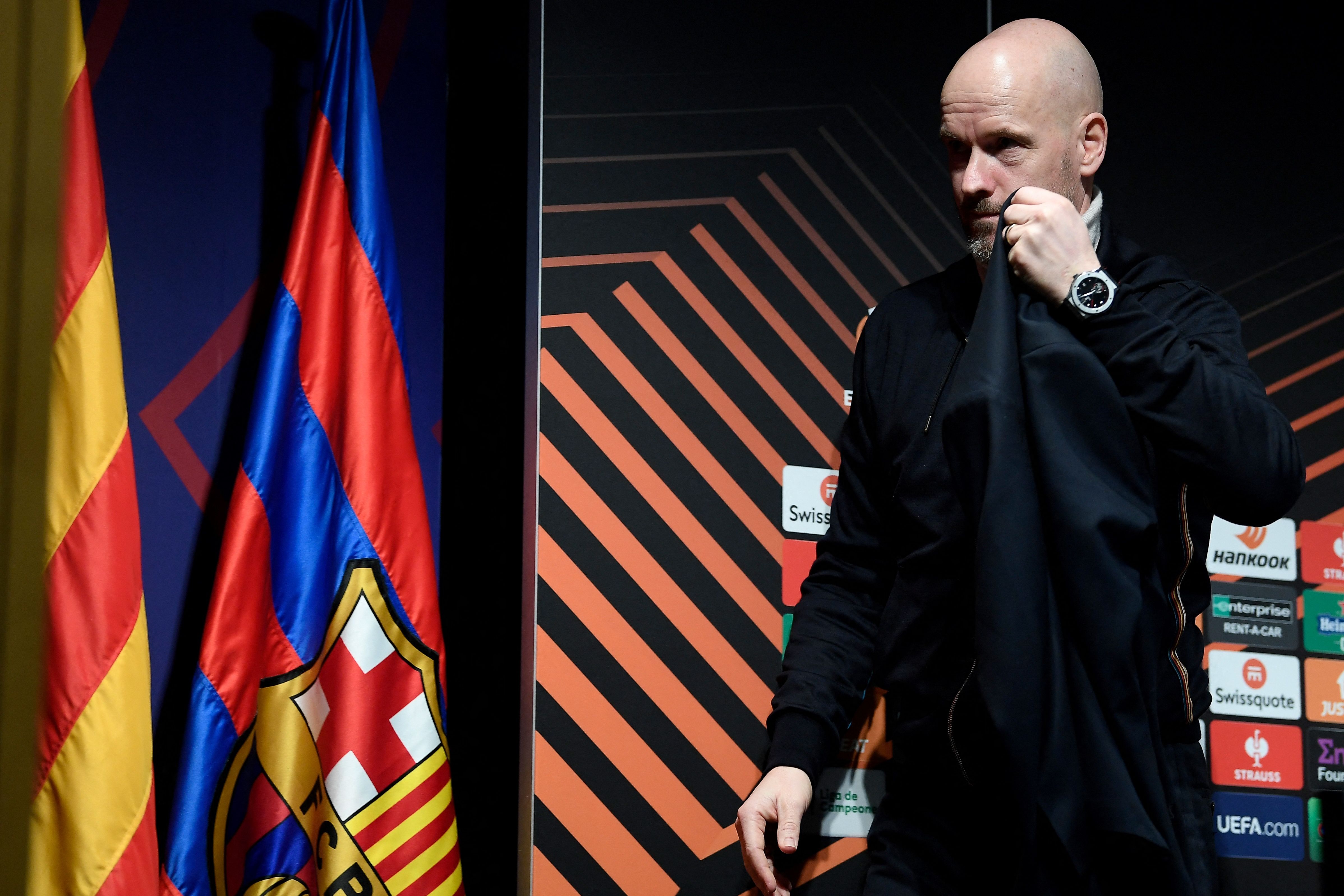 Pelatih Manchester United Erik ten Hag