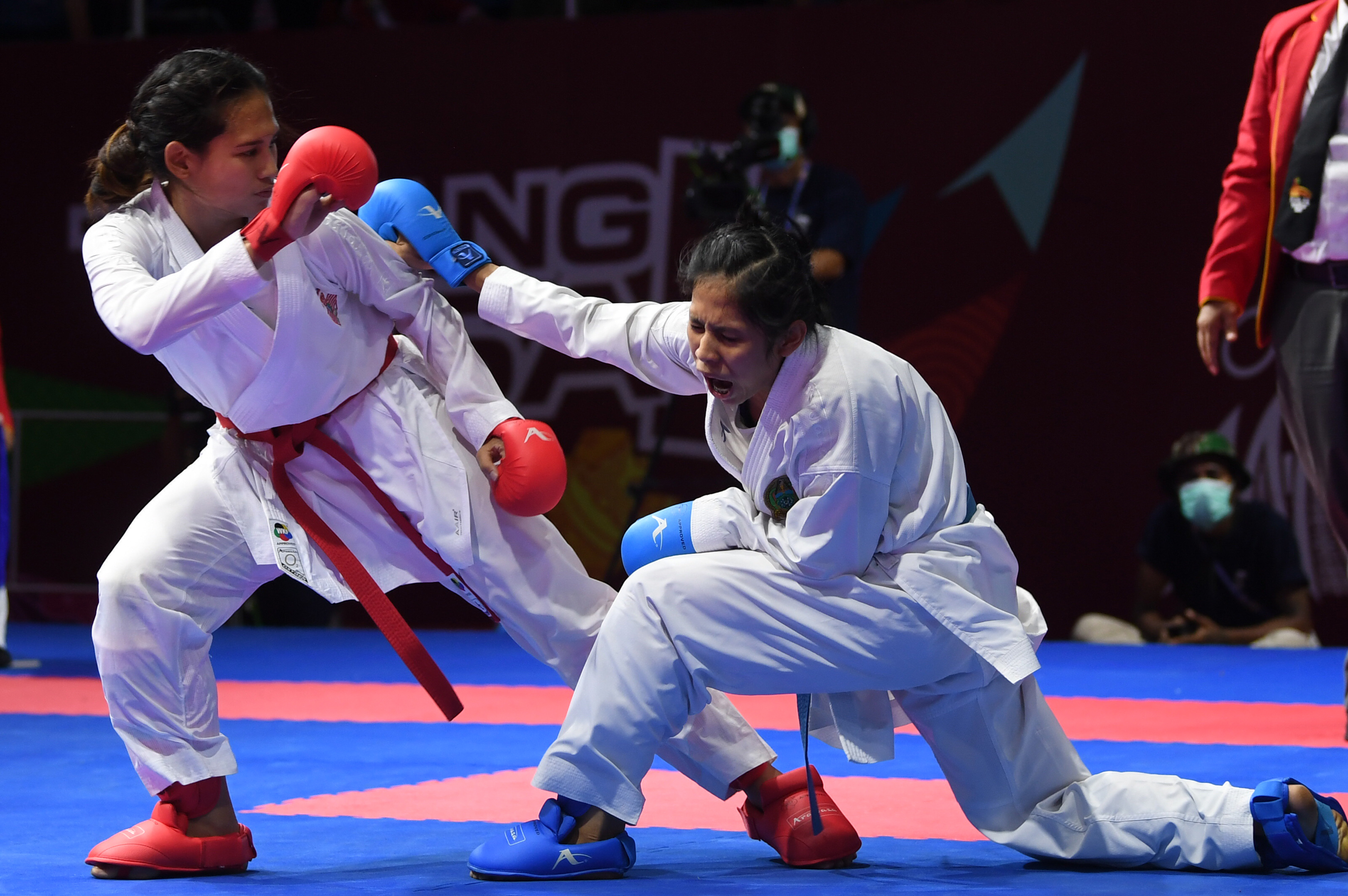 Karateka putri Indonesia Ceyco Georgia Zefanya.