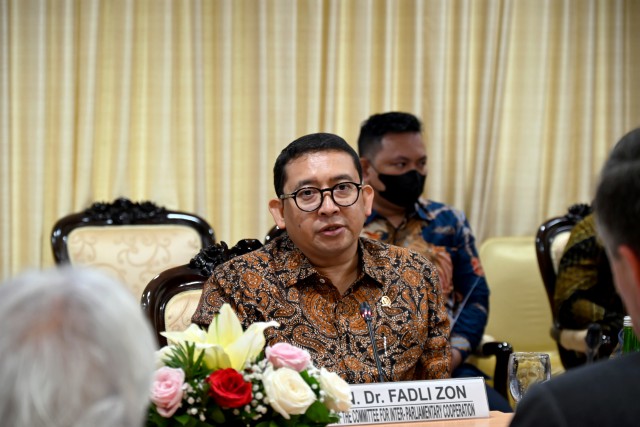 Ketua Badan Kerjasama Antar Parlemen (BKSAP) DPR RI, Fadli Zon.