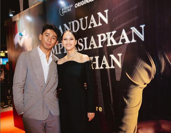 Selebritas Daffa Wardhana (kiri) dan Lutesha