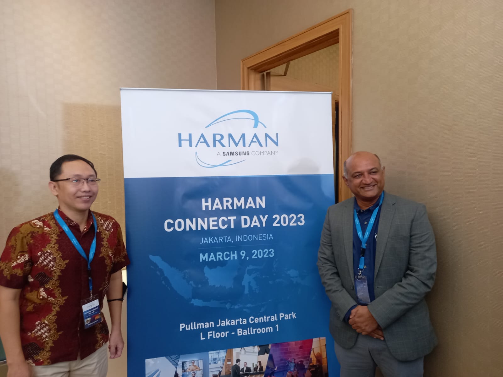 Vice President dan Managing Director Harman Professional Asia-Pacific dan India, Amar Subash (kanan), pada Harman Connect Day 2023.