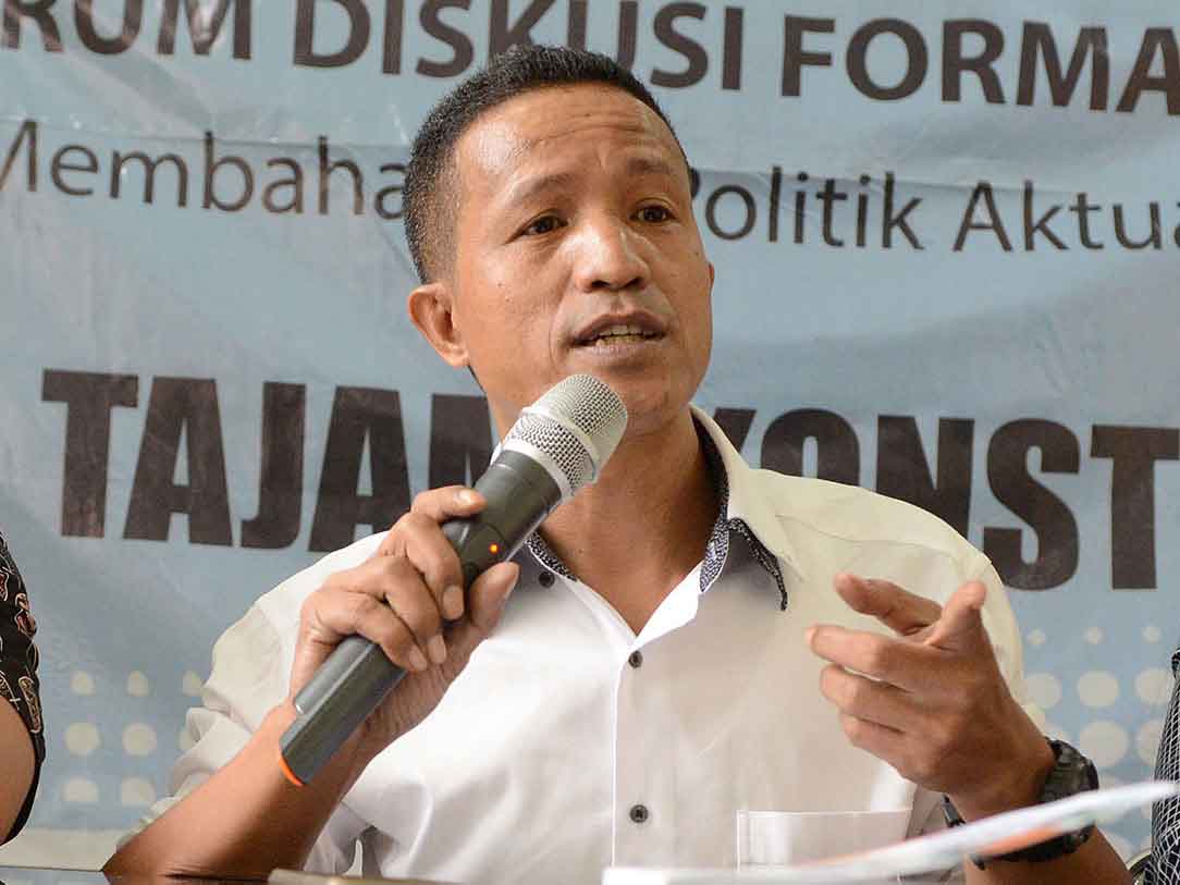 Peneliti Forum Masyarakat Peduli Parlemen Indonesia (Formappi) Lucius Karus