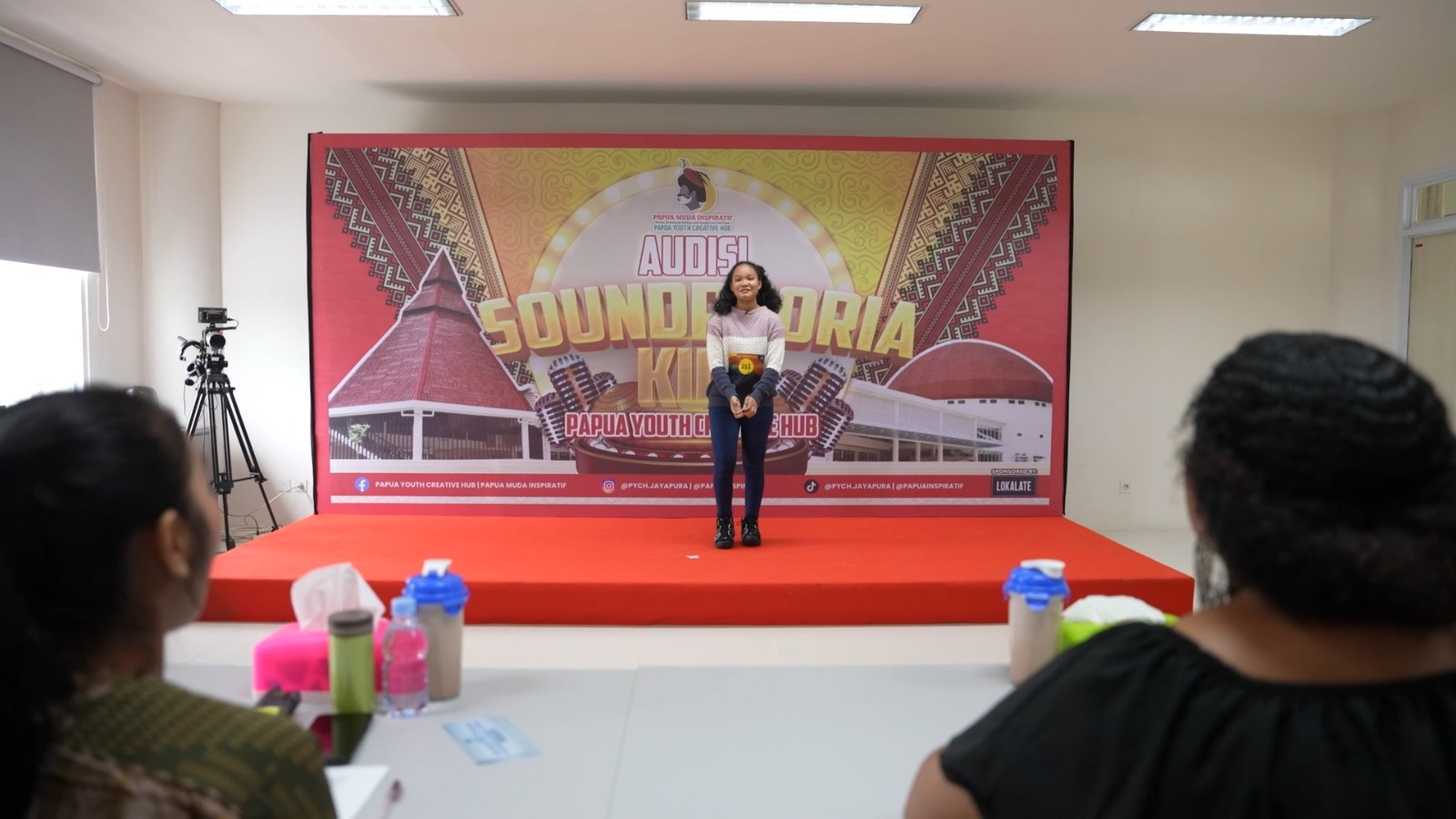 Suasana audisi Soundphoria Kids 2, di gedung Papua Youth Creative Hub (PYCH) di Kota Jayapura, Papua.