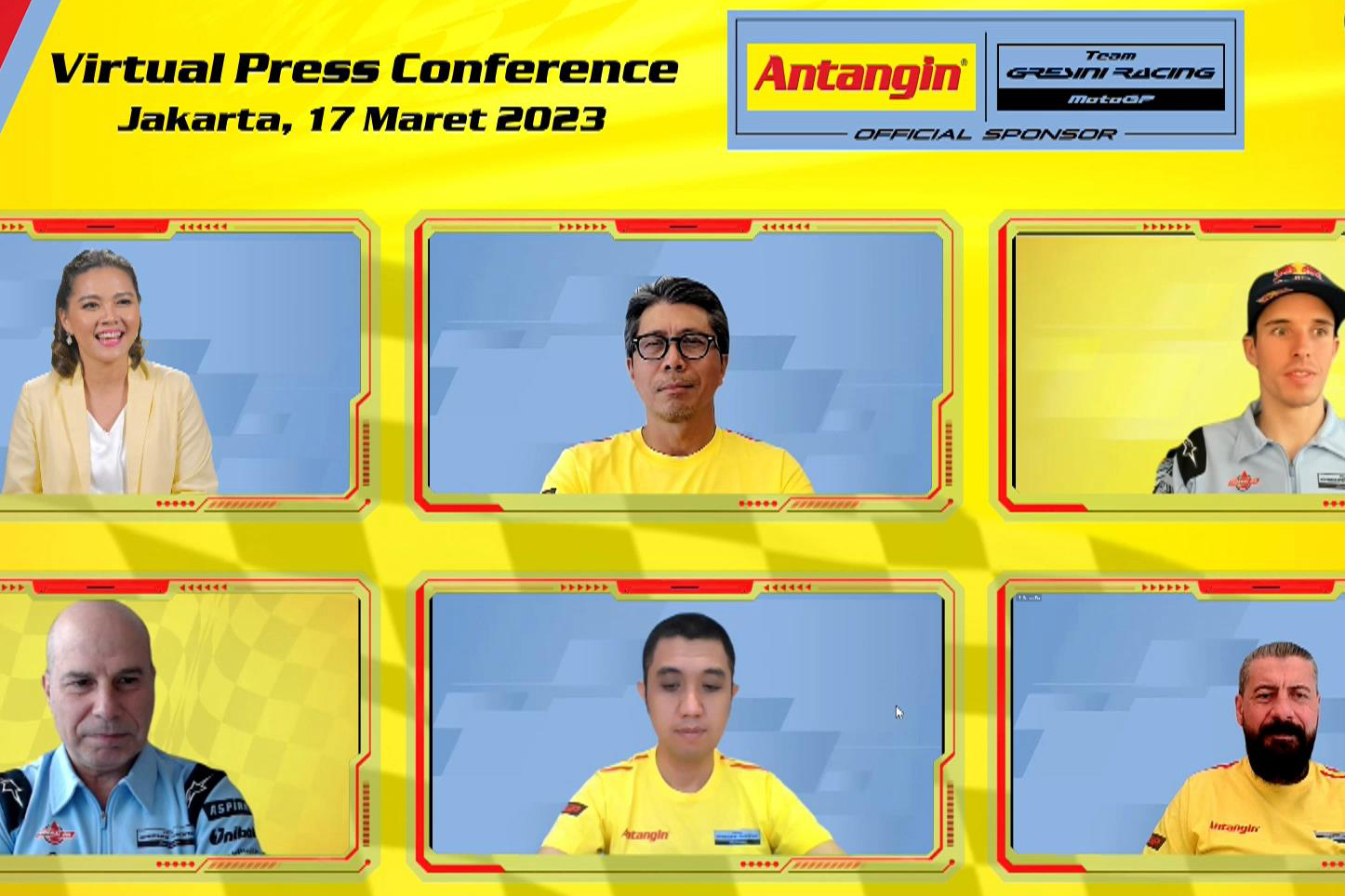 Exclusive press conference ‘Antangin Dukung Gresini Racing Raih Podium MotoGP 2023’.