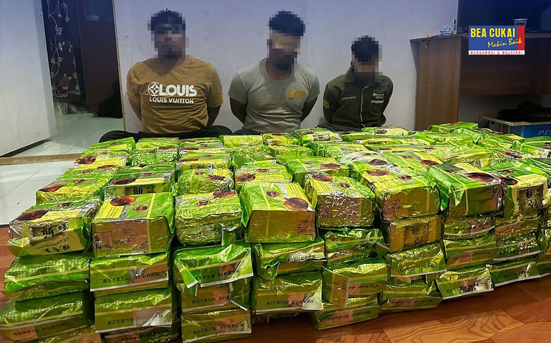 Bea Cukai dan Polri Gagalkan Penyelundupan 200 Kilogram Sabu di Perairan Aceh