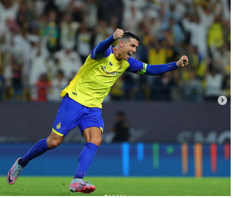 Pesepakbola Cristiano Ronaldo.