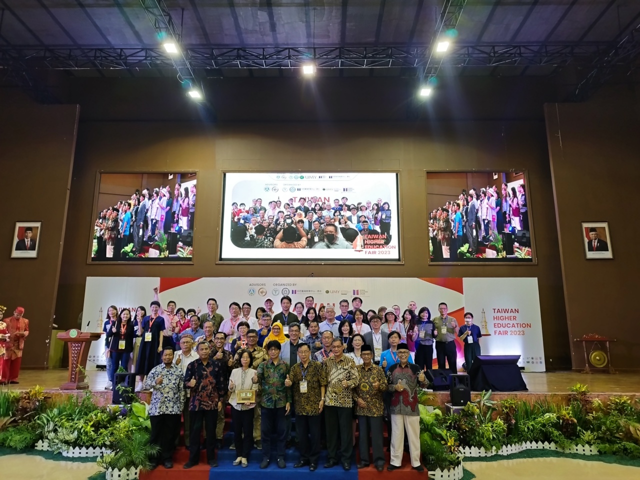  Taiwan Higher Education Fair (THEF) 2023 di gedung Sportorium UMY.