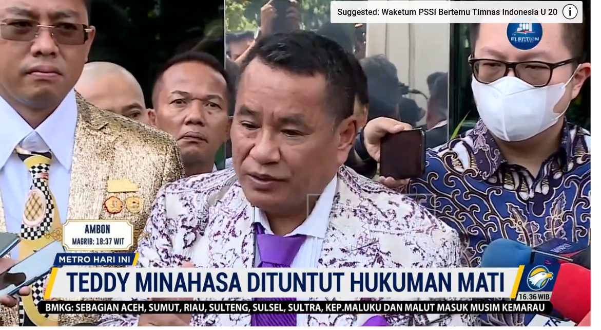 Kuasa hukum Teddy Minahasa, Hotman Paris Hutapea 
