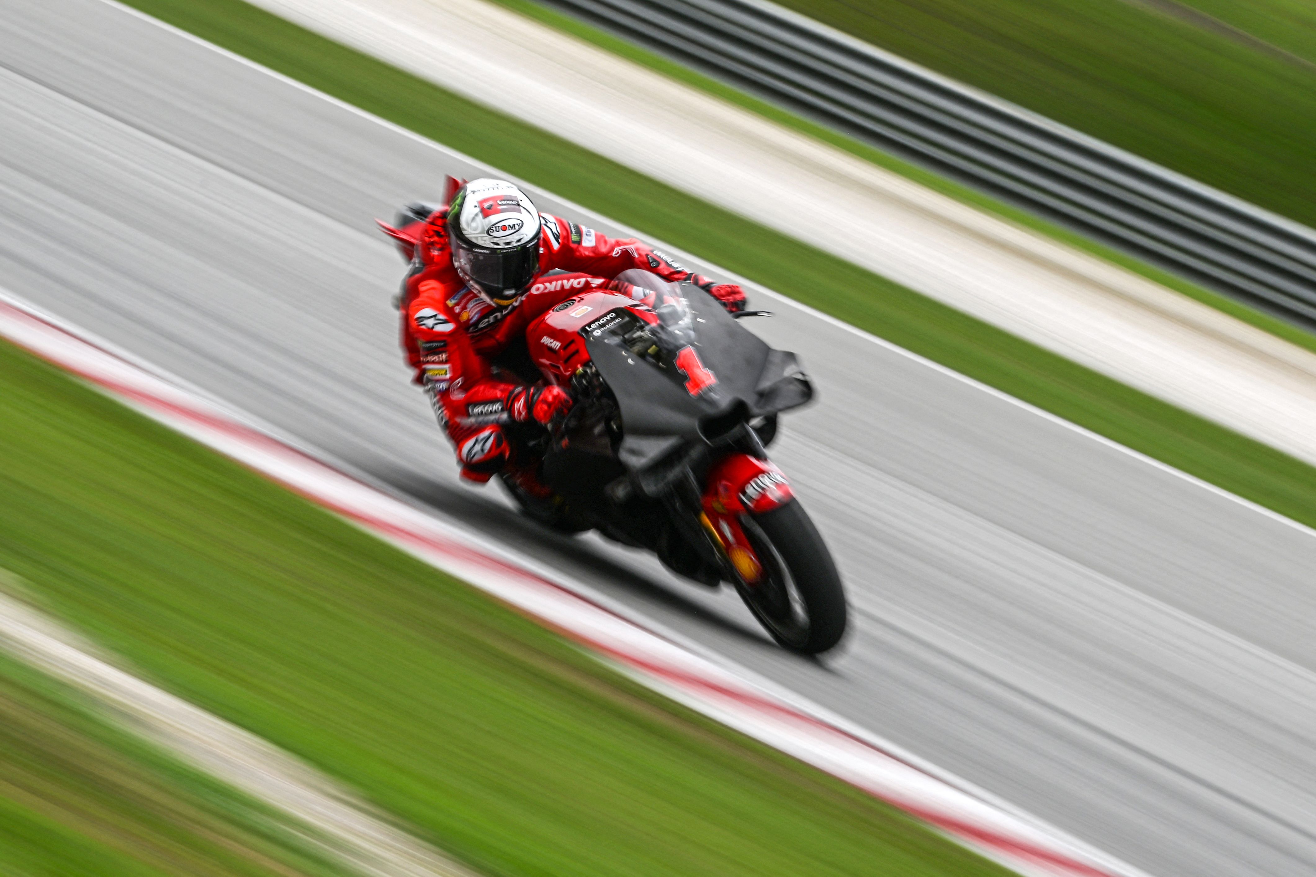 Pembalap Ducati Francesco Bagnaia.