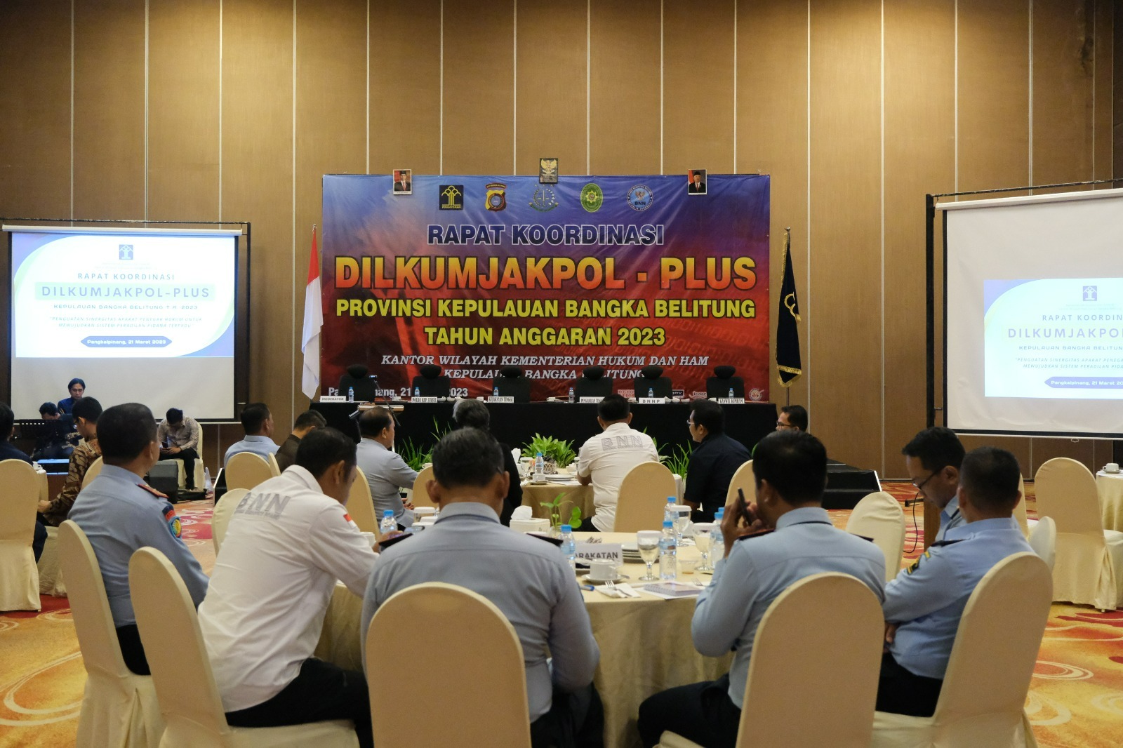 Rapat Koordinasi Dilkumjakpol yang digelar Kemenkumham Babel