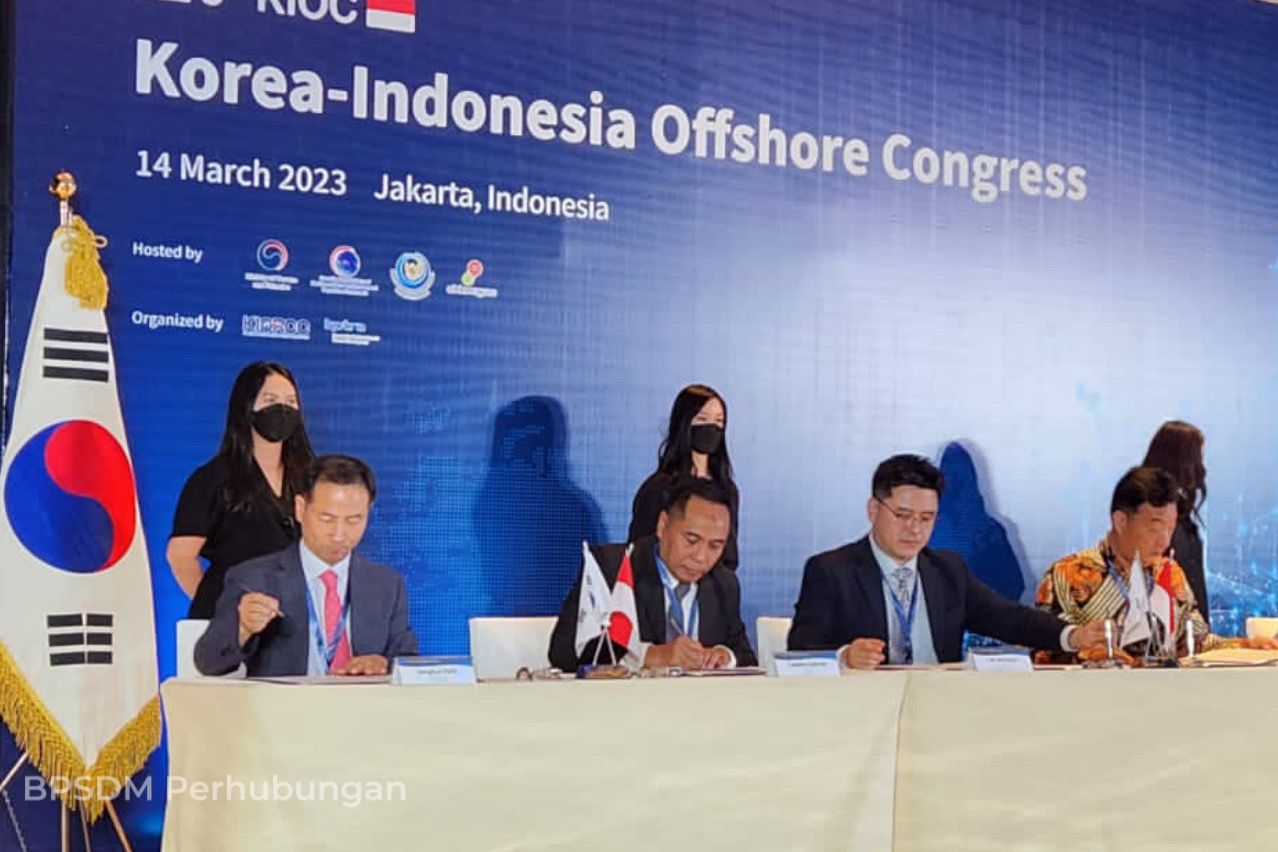 Acara Korea-Indonesia Offshore Congress di Jakarta, Selasa (14/3/2023). 