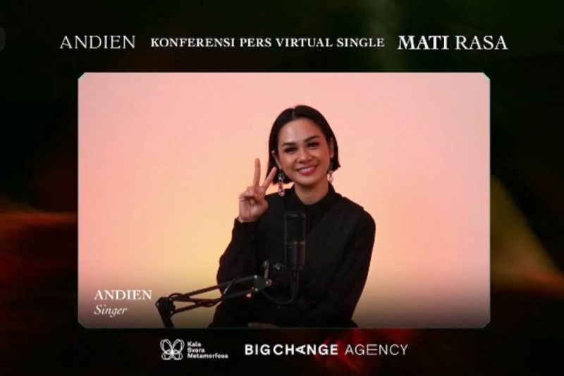 Konferensi pers virtual peluncuran lagu 