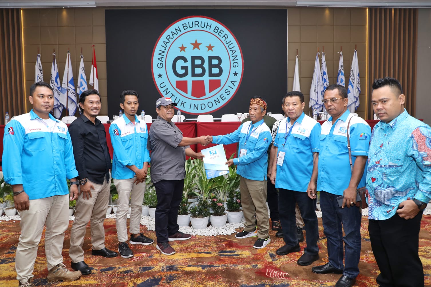 SerikatPekerja Nasional (SPN) seluruh Indonesia menyatakan dukungannya terhadap Ganjar Pranowo sebagai Presiden 2024.