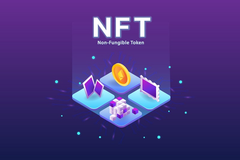 Ilustrasi. NFT atau Non-Fungible Token. 