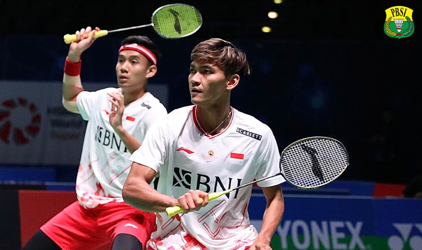 Ganda putra Indonesia Bagas Maulana/Muhammad Shohibul Fikri