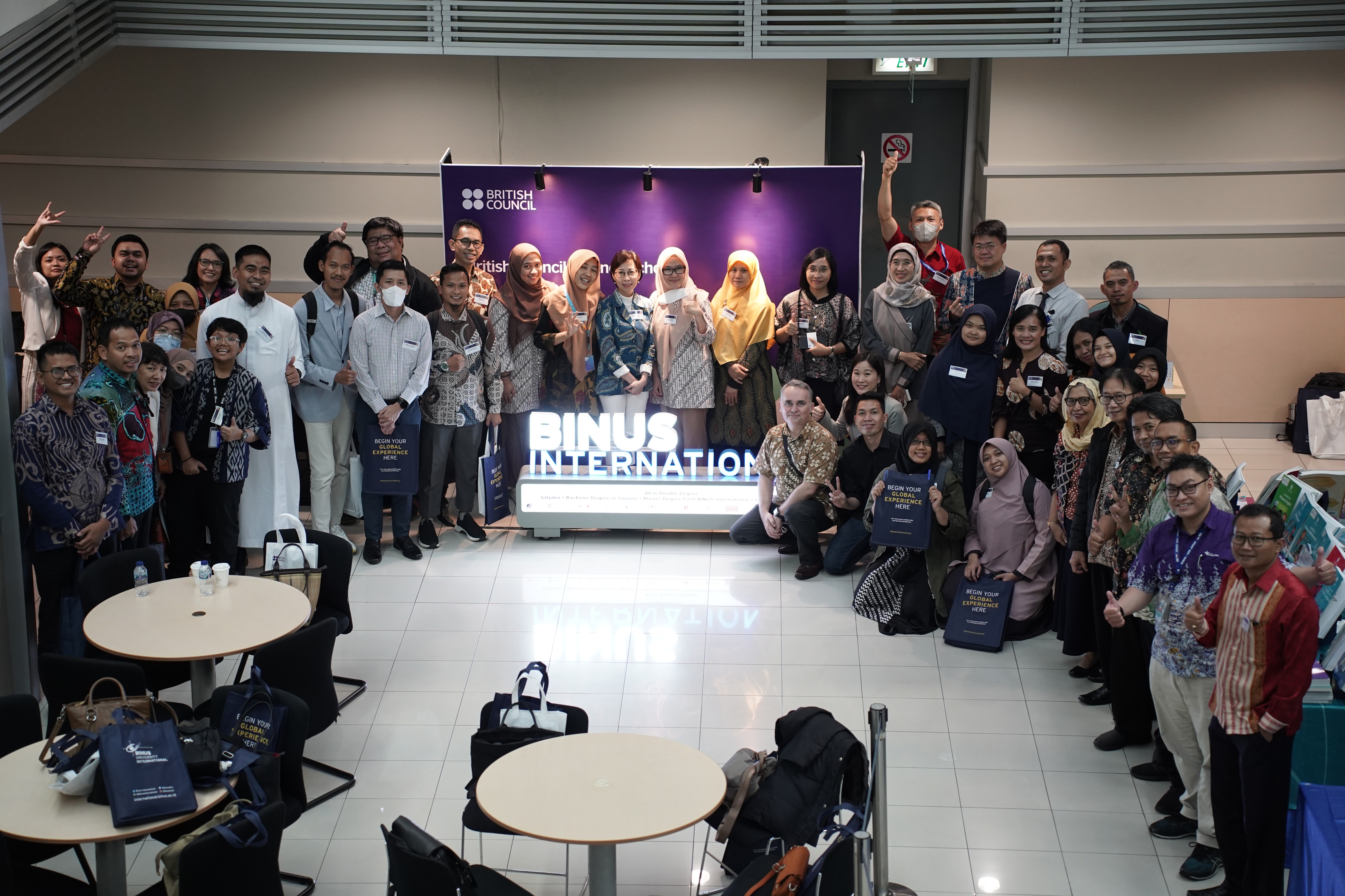 British Council School Leaders Forum 2023 yang digelar di Kampus Binus University Jakarta, Rabu (1/3).