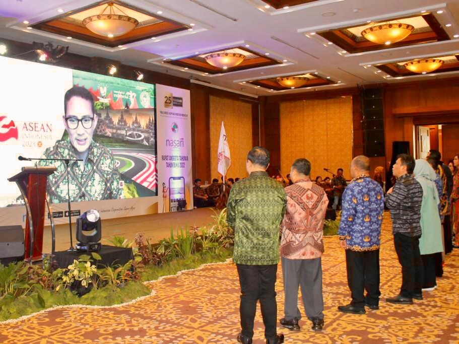 Menteri Parekraf Sandiaga Uno mengapresiasi KSP Nasari yang melakukan secara rutin inkubasi UMKM.