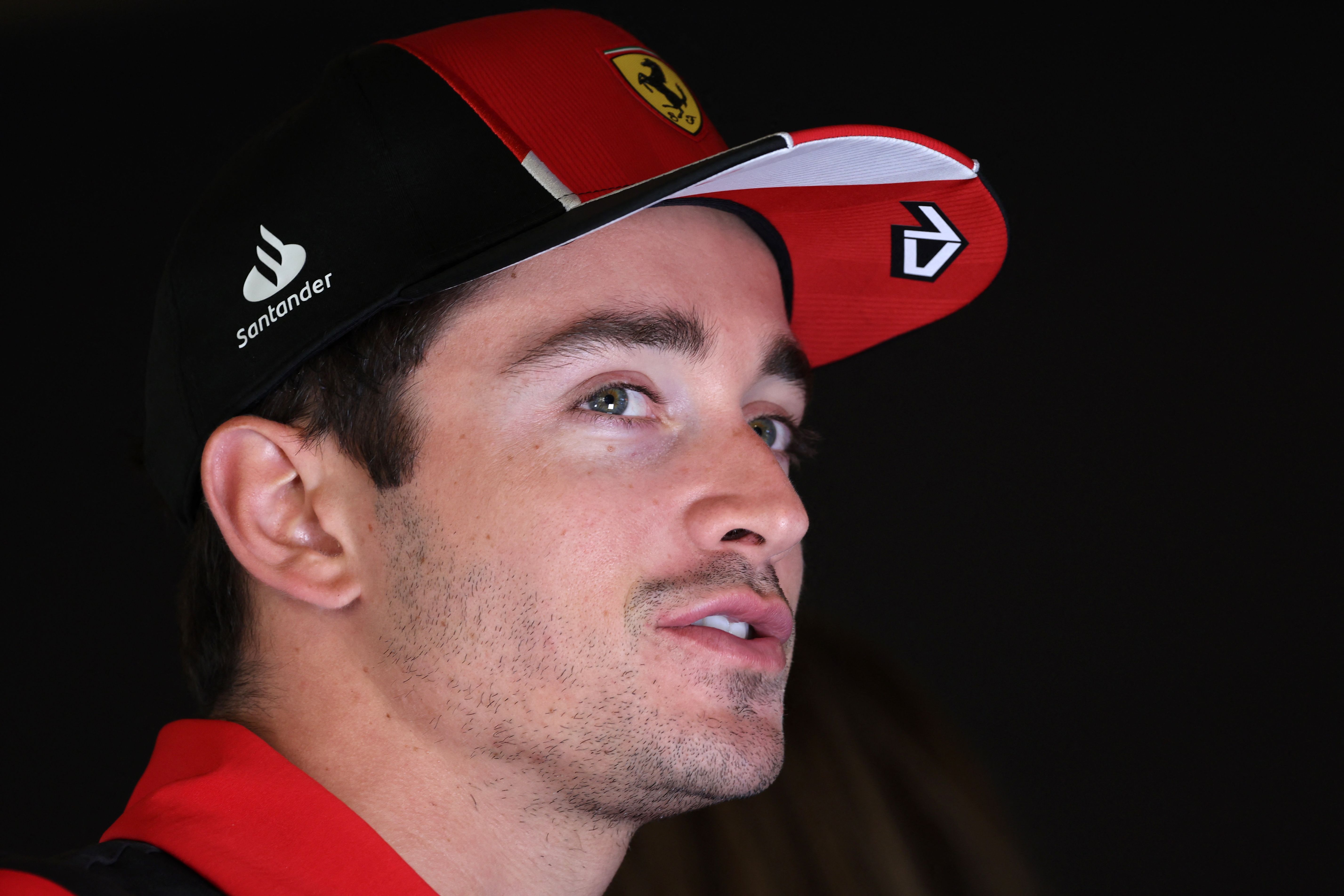Pembalap Ferrari Charles Leclerc