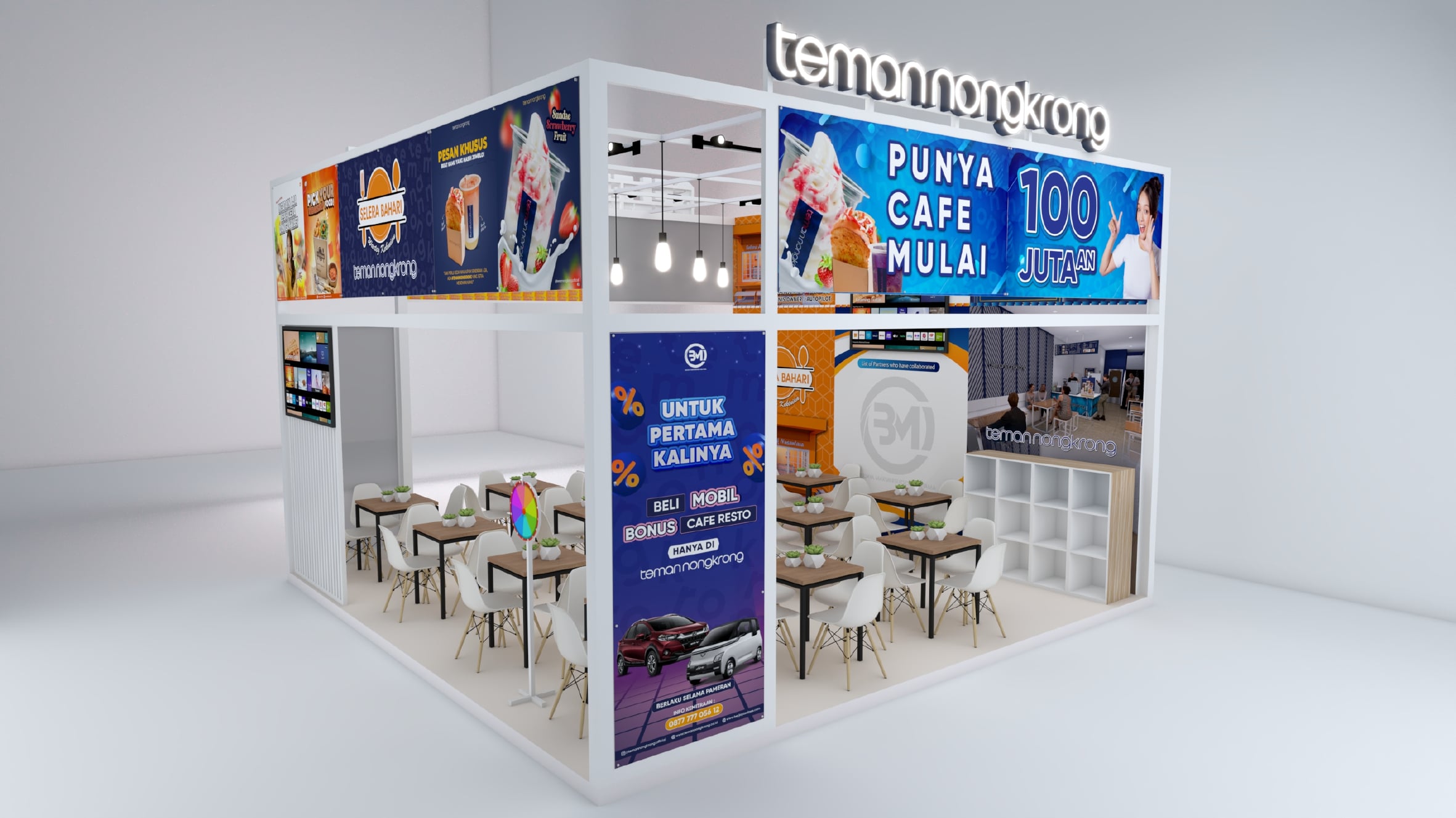 Perusahaan kemitraan PT BMI hadir pada acara Info Franchise & Business Concept (IFBC) 2023 di ICE BSD, Tangerang, pada 10-12 Maret 2023.