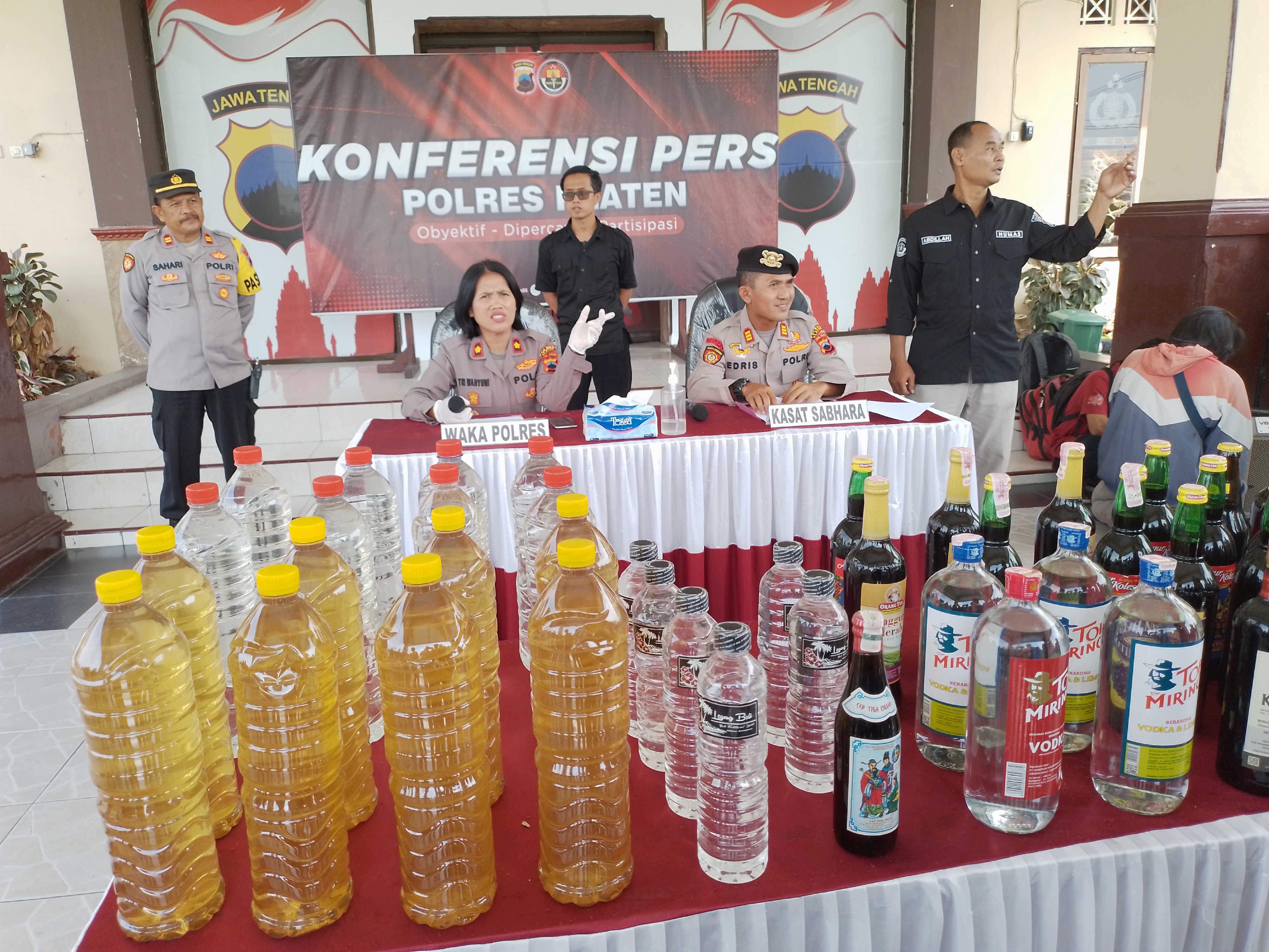 Polres Klaten, Jawa Tengah, memaparkan hasil Operasi Penyakit Masyarakat