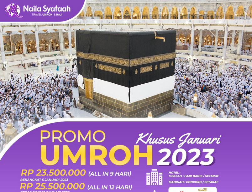 Travel penipu ratusan jemaah PT Naila Safaah Wisata Mandiri diketahui mematok biaya umrah murah.