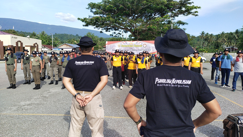  Pendampingan psikologi untuk Satgas Madago agar bisa kelola stres saat tugas.