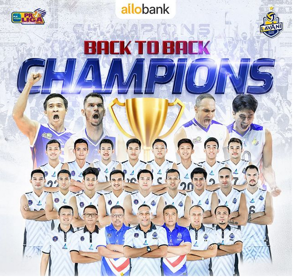 TIM voli putra Jakarta LaVani Allo Bank mencetak sejarah berhasil menjadi juara Proliga dua kali beruntun sejak debut.