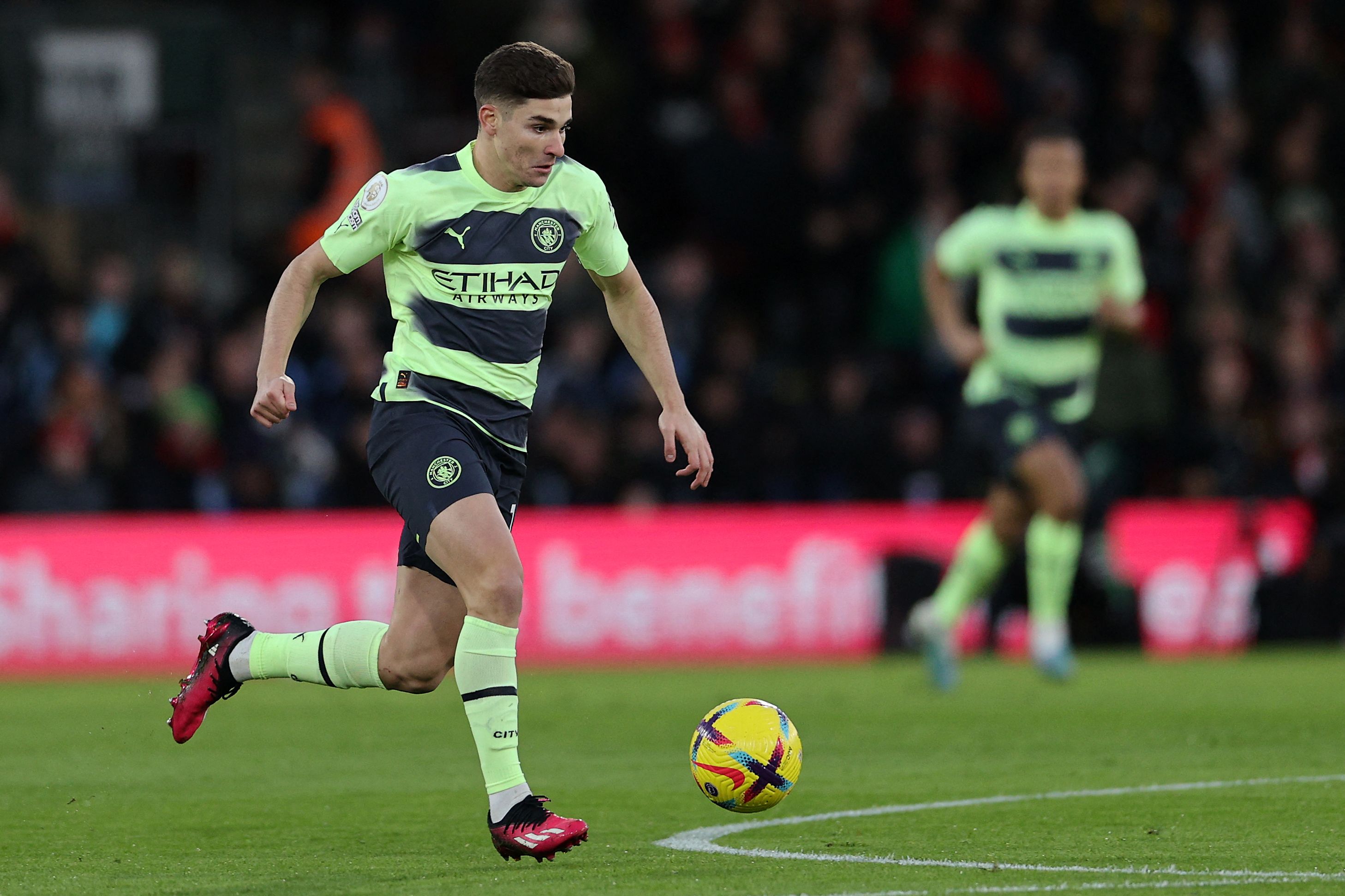 Penyerang Manchester City Julian Alvarez