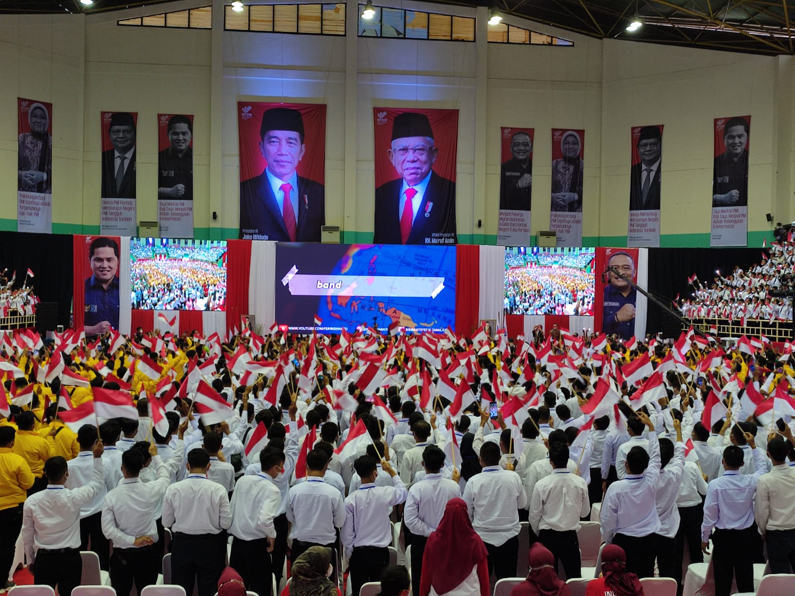 Pelepasan pekerja migran Indonesia (PMI) oleh Presiden Joko Widodo ke negara tujuan Taiwan beberapa waktu lalu.