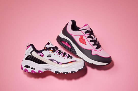 Sepatu hasil kolaborasi antara Skechers dan Diane von Furstenberg